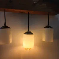 لوستر چوبی بسیار شیک و نو