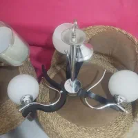 دو عدد لوستر برنزی و ساده