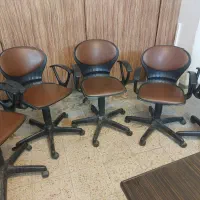 صندلی چرخان دسته دار ۵ عدد