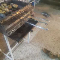 کباب پز گازی ۷شعله پایه بلند|اجاق گاز و لوازم برقی پخت‌وپز|اهواز, شهرک حفاری|دیوار
