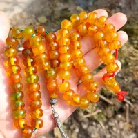 ۲ تا تسبیح کهربای خوش رنگ