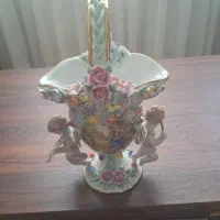 سبد گل چینی ایتالیایی ارتفاع ۳۰ سانت نو