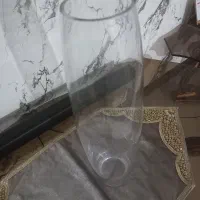 گلدان بلند شیشه ای|گل مصنوعی|تهران, فلاح|دیوار