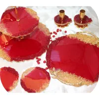 سینی‌وشیرینی خوری رزینی یلدایی