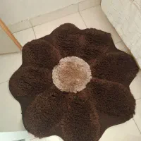 فرش طرح گل سه بعدی