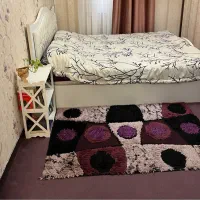 روتختی دو نفره سفید و بنفش
