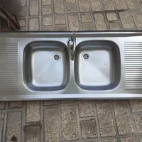 سینک ظرفشویی وشیر آب