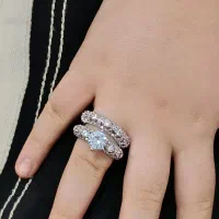 حلقه و پشت حلقه استیل نو نو استفاده نشده