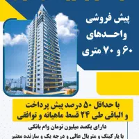 پیشفروش اپارتمان از۶۰متر تا۳۰۰مترباشرایط مدت دار