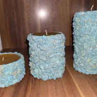 شمع سه تکه|صنایع دستی و سایر لوازم تزئینی|قشم, |دیوار