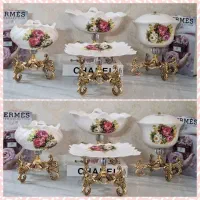 ظروف گل قرمزی پایه خرچنگی