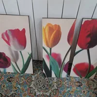 تابلو تزعینی مدل گل ۳ عدد