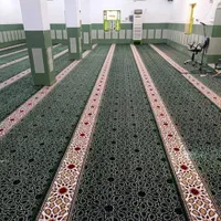 فرش مسجد حسینه طرح راضیه سبز