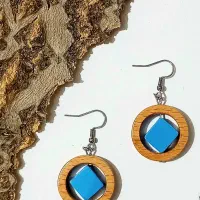 انگشتر وگوشواره چوبی دست ساز|زیورآلات و اکسسوری|شاهین‌شهر, طالقانی|دیوار