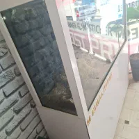 آکواریوم با میز فلزی و باکس mdf