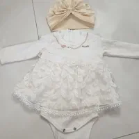 لباس عروس نوزادی تا 6 ماه