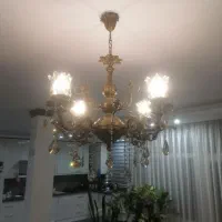 4 عدد لوستر 4 شاخه تمام برنز