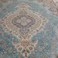 قالی فیروزه ای دوعدد