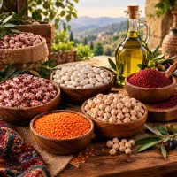 حبوبات سماق روغن زیتون