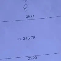 274متر زمین مسکونی با بهترین قیمت جم متر 900هزار