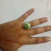 انگشتر جواهری نگین الماس روسی