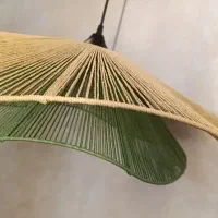 لوستر و آباژور مکرومه و رافیا