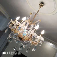 یک عدد لوستر آنتیک و قدیمی کریستال چک اصل|لوستر و چراغ آویز|تهران, صادقیه|دیوار