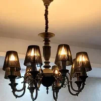 فروش فوری 4 عدد لوستر 8 شاخه|لوستر و چراغ آویز|قزوین, |دیوار