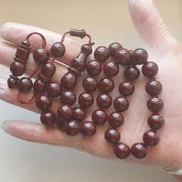 تسبیح سندلوس 35 دنبالدار ارغوانی درشت شمش اروپا