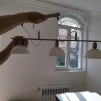 لوستر سه شعله در حد نو