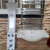 روشویی حوله خشکن استیل دوش پنلی ۴حالته