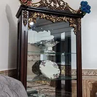 ساعت ایستاده گنجه اینه شمعدون|بوفه، ویترین، کنسول|تربت‌حیدریه, ده پائین|دیوار