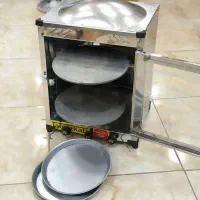 تنور دوطبقه گازی گنبدی سقف لواش پز