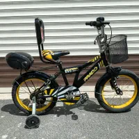 دوچرخه ۱۶ مشکی زرد پرادو در حد نو