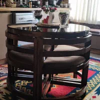 میز چهارنفره چوبی