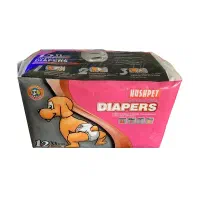 پوشک سایز s ویژه سگ ماده برند دیاپرس مدلHUSHPET