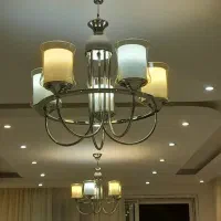 لوستر شیک ومدرن لهستاتی درسه رنگ|لوستر و چراغ آویز|اصفهان, باغ دریاچه|دیوار