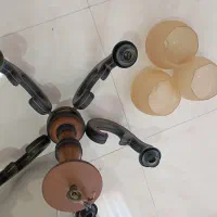 لوستر چوبی شیک ۵شعله|لوستر و چراغ آویز|پردیس, فاز ۲|دیوار