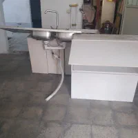 کابینت ظرفشویی با ابچکان و شیر وسینک|آب‌چکان و نظم‌دهنده ظروف|هشتگرد, شهرک بعثت|دیوار