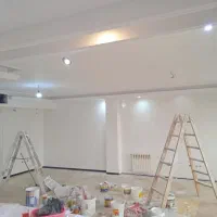 نقاشی،رنگ امیزی ساختمان،اهن الات