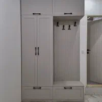 طراحی اجرا کمد دیواری کابینت تی وی وال کافی بار|جاکفشی، کمد، دراور|شهرکرد, |دیوار