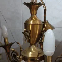 دو عددلوستر برنزی|لوستر و چراغ آویز|رشت, لاکانی|دیوار