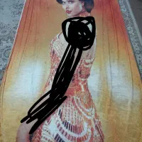 پرده یا دستک مخمل طرحدار