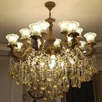 لوستر ۱۶ شعله|لوستر و چراغ آویز|شاهین‌شهر, شهرک میلاد|دیوار