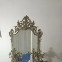 اینه وشمعدان برنز