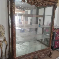 ویترین سلطنتی چوب گردو|بوفه، ویترین، کنسول|مبارکه, |دیوار