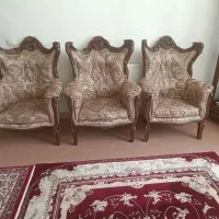 مبل سلطنتی 9 نفره  فرش 12 متری و دو عدد فرش 6 متری