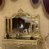 آینه کنسول چوب راش|بوفه، ویترین، کنسول|تبریز, |دیوار