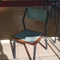 صندلی فلزی و چوبی با پارچه درجه یک|صندلی و نیمکت|ابهر, |دیوار