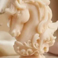 شمع سال نماد اسب|مجسمه، تندیس، ماکت|خشکبیجار, |دیوار